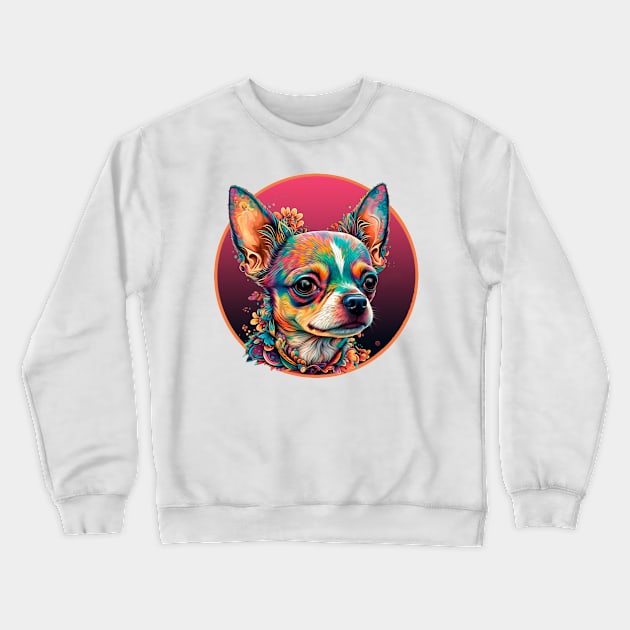 Cute Chihuahua Crewneck Sweatshirt by KIDEnia